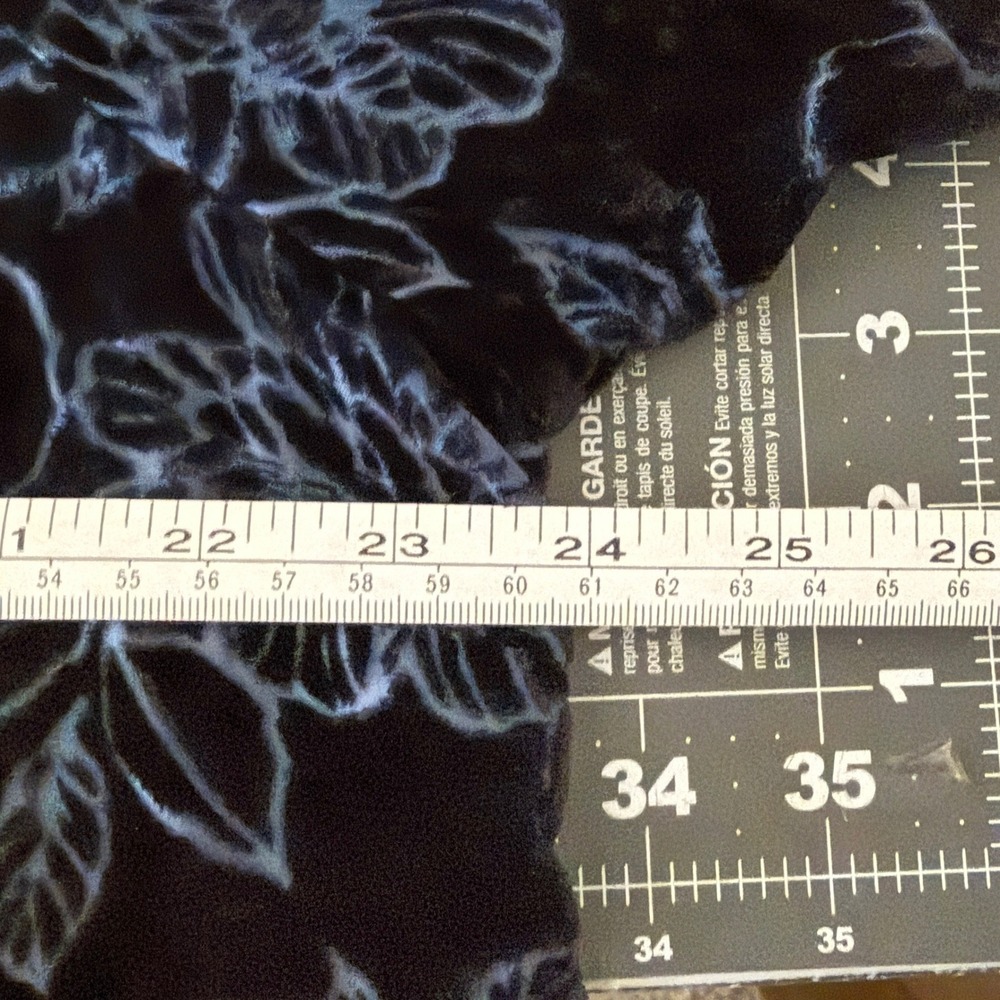 Torrid 0 Large Velvet Burnout Dark‎ Floral Whimsigoth Career Dark Romantic Goth - Picture 5 of 8